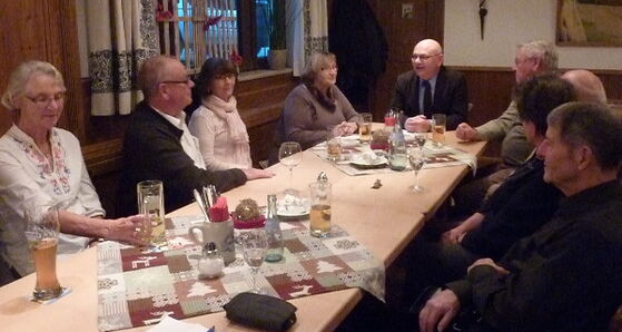 Klaus Maier beim Adventskaffee der SPD-Senioren