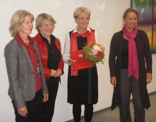 Angelika Möricke, AsF-Sprecherin, Gerda Böttger, Katja Mast MdB, Bundestagskandidatin Claudia Sünder